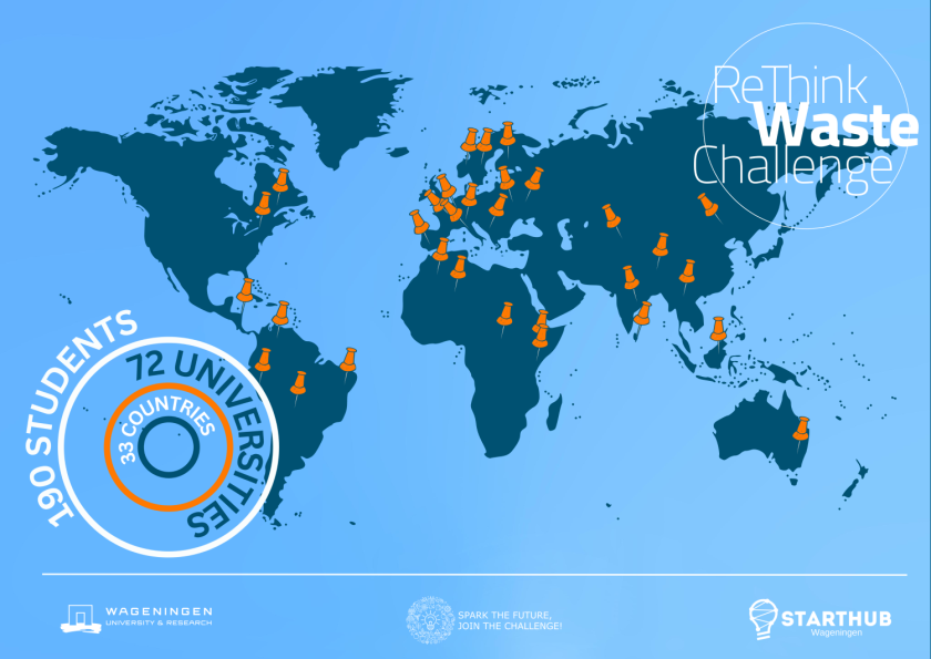 190 students out of five continents will compete in the ReThink Waste Challenge. 190 students out of five continents will compete in the ReThink Waste Challenge.