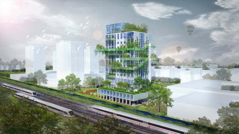 Open Bajes plan - ontwerp van Green WURks Open Bajes plan - ontwerp van Green WURks