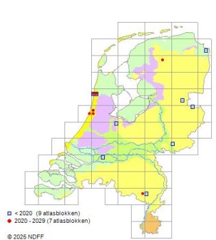 Verspreidingskaart sikahert